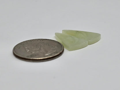 Jade Cabochon Pair