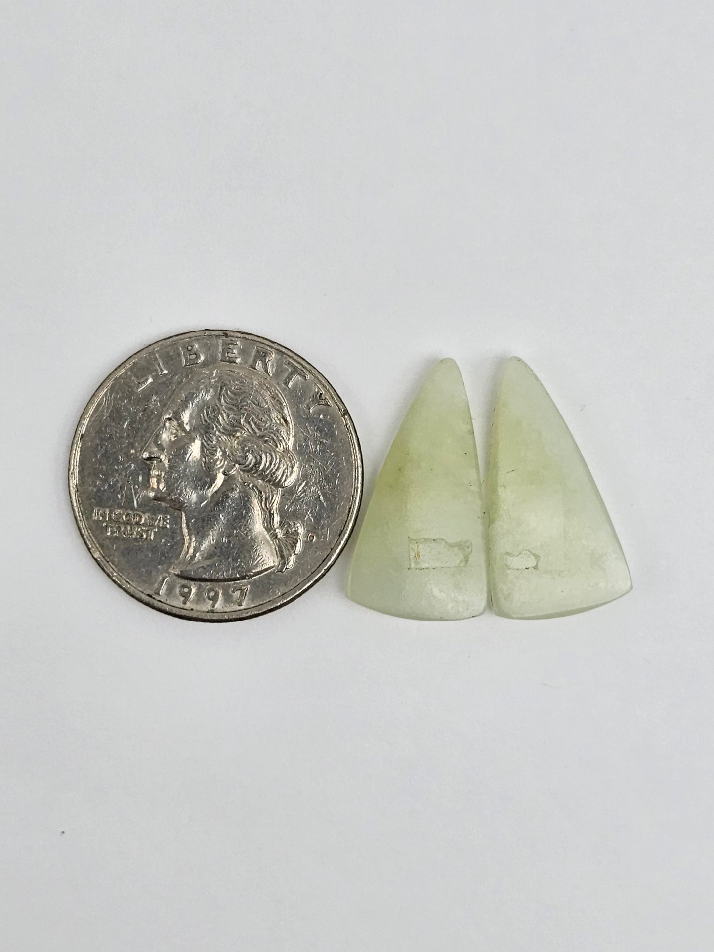 Jade Cabochon Pair