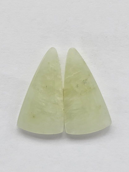 Jade Cabochon Pair