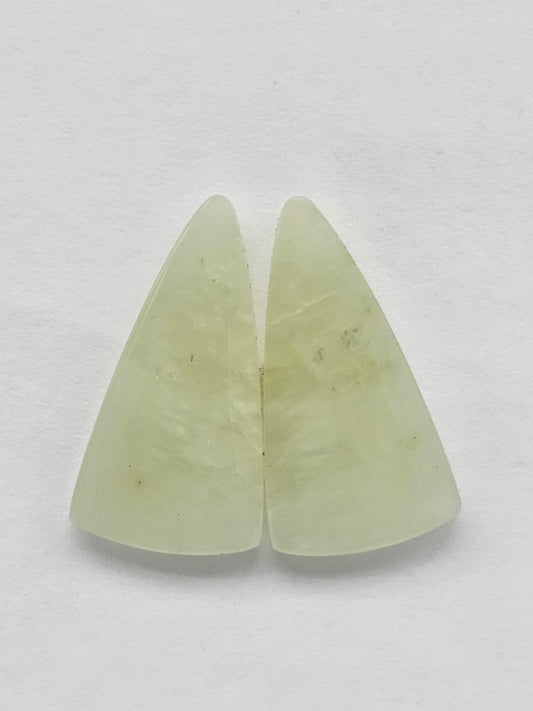 Jade Cabochon Pair