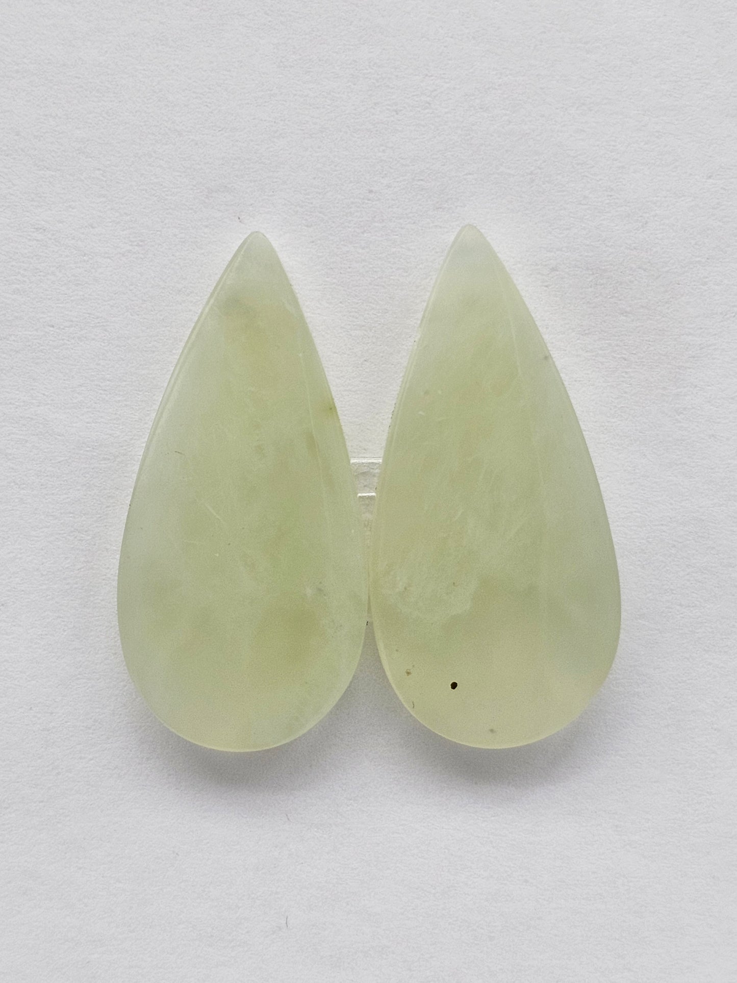 Jade Cabochon Pair