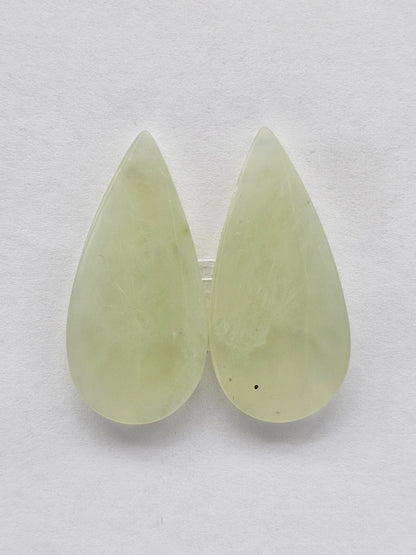 Jade Cabochon Pair