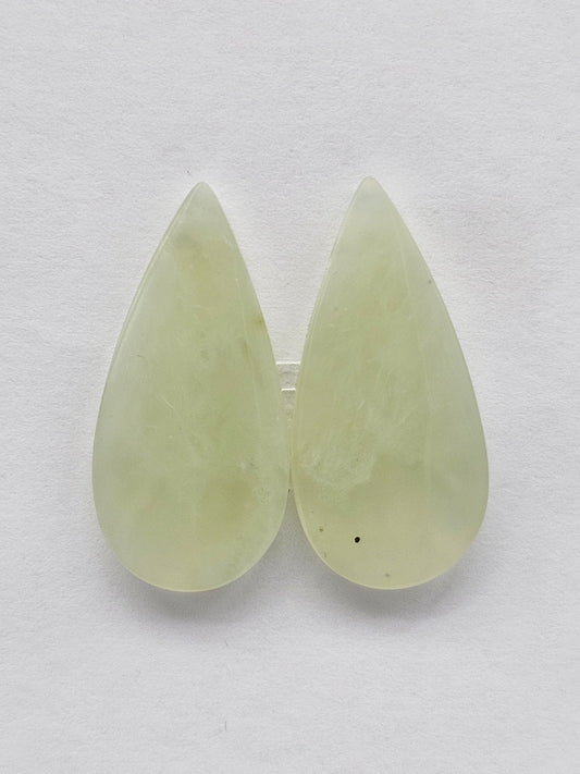 Jade Cabochon Pair