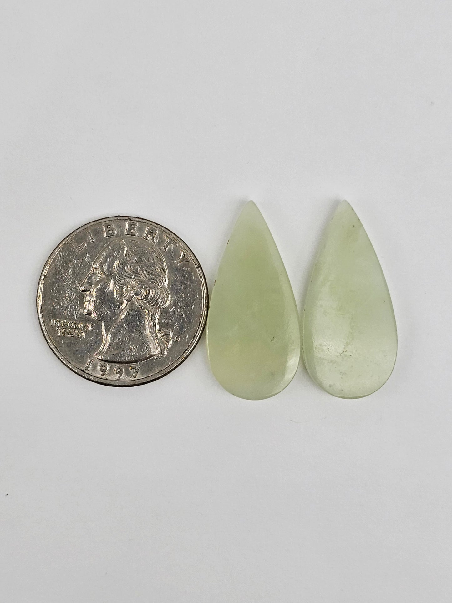 Jade Cabochon Pair