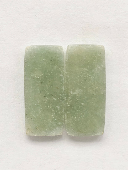Jade Cabochon Pair
