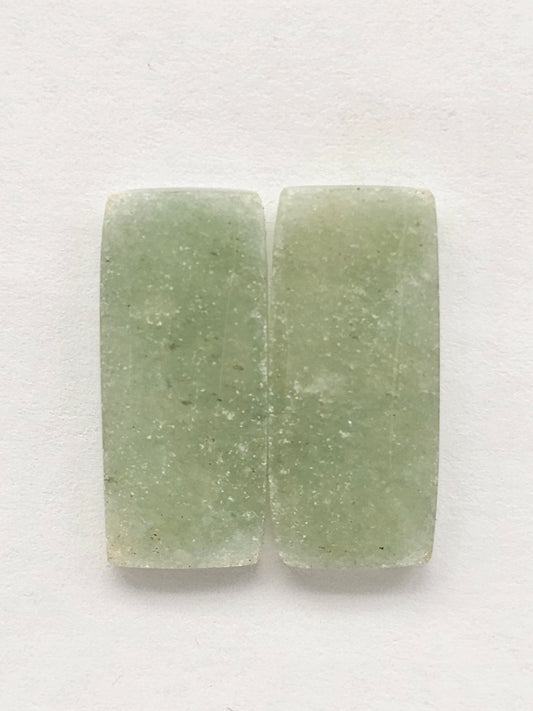 Jade Cabochon Pair