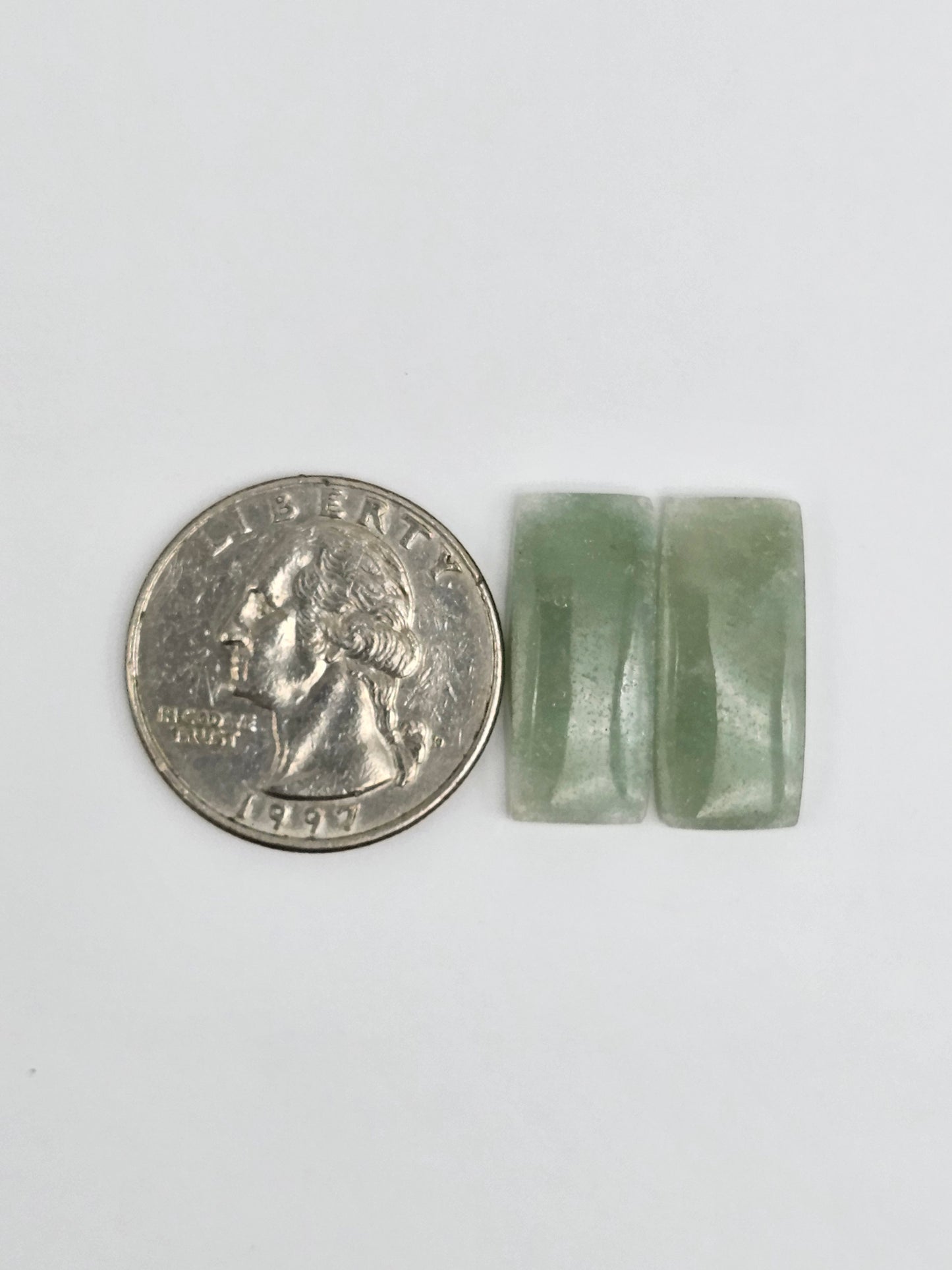 Jade Cabochon Pair