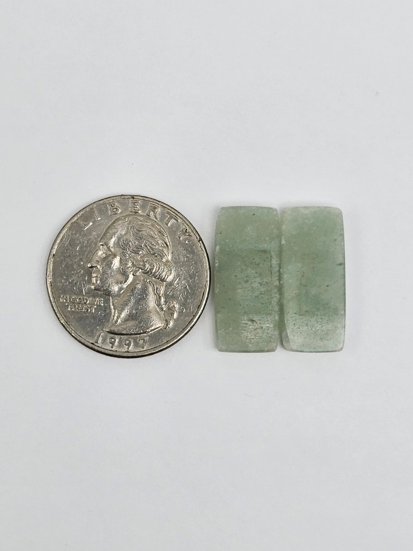 Jade Cabochon Pair