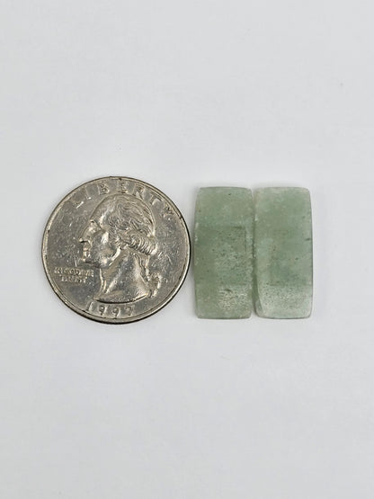 Jade Cabochon Pair