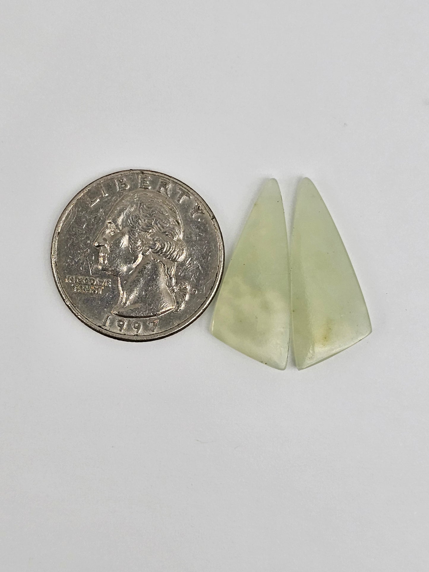 Jade Cabochon Pair