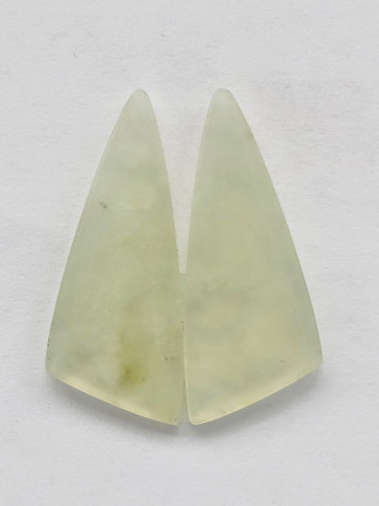 Jade Cabochon Pair
