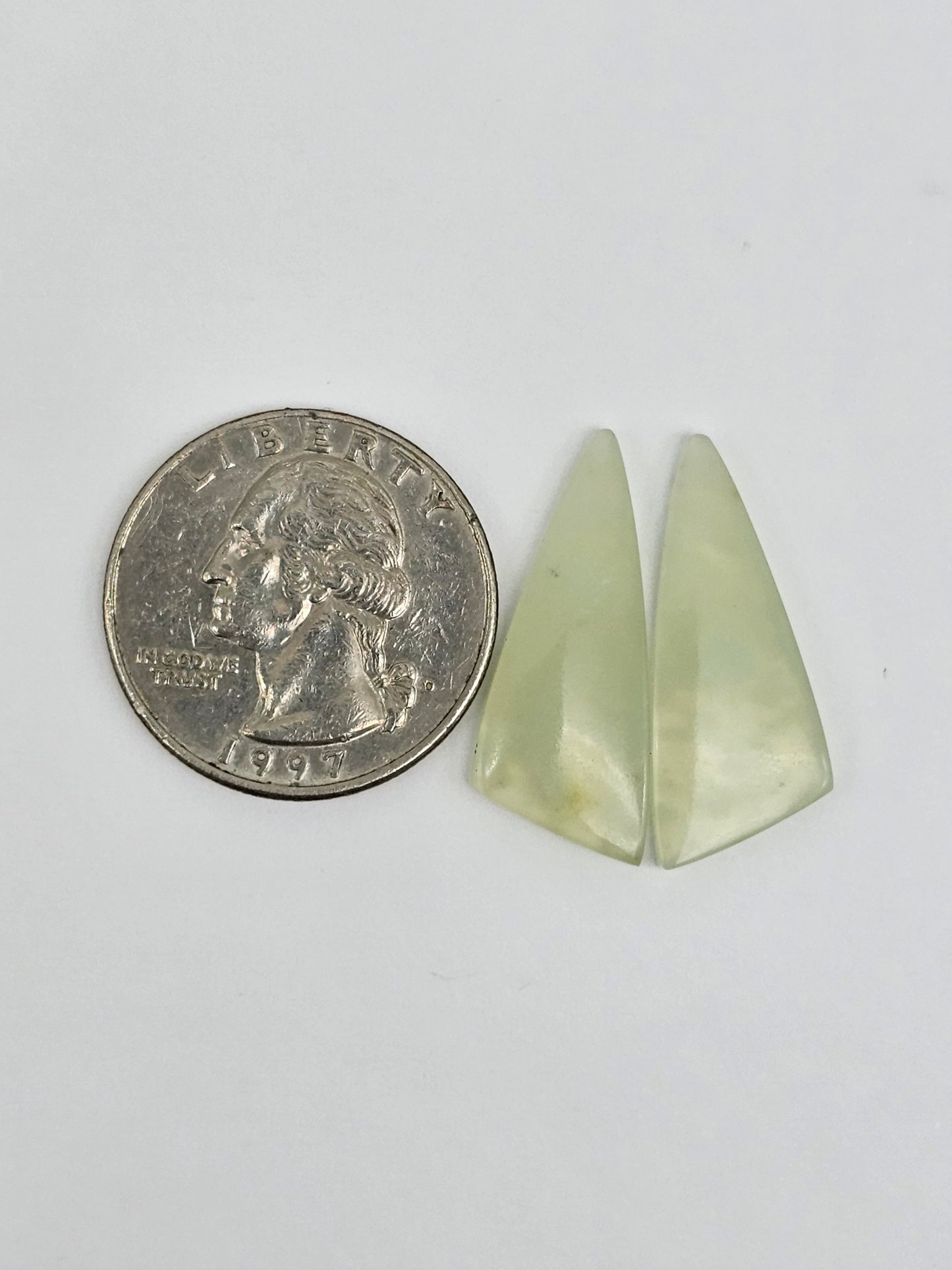 Jade Cabochon Pair