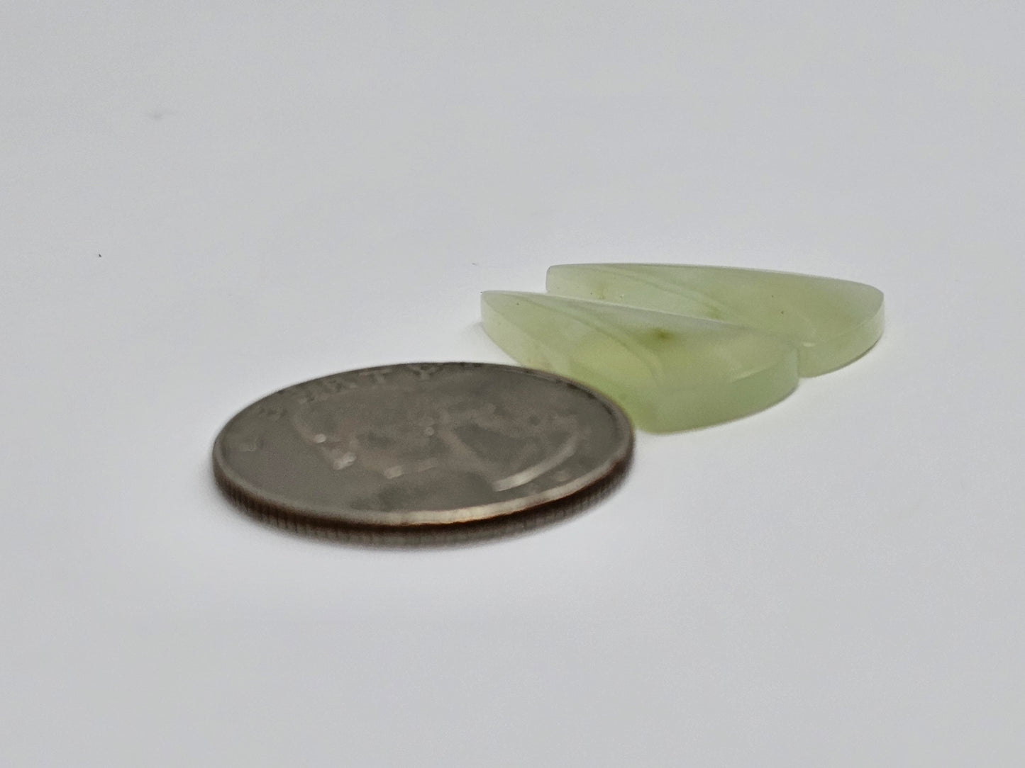 Jade Cabochon Pair