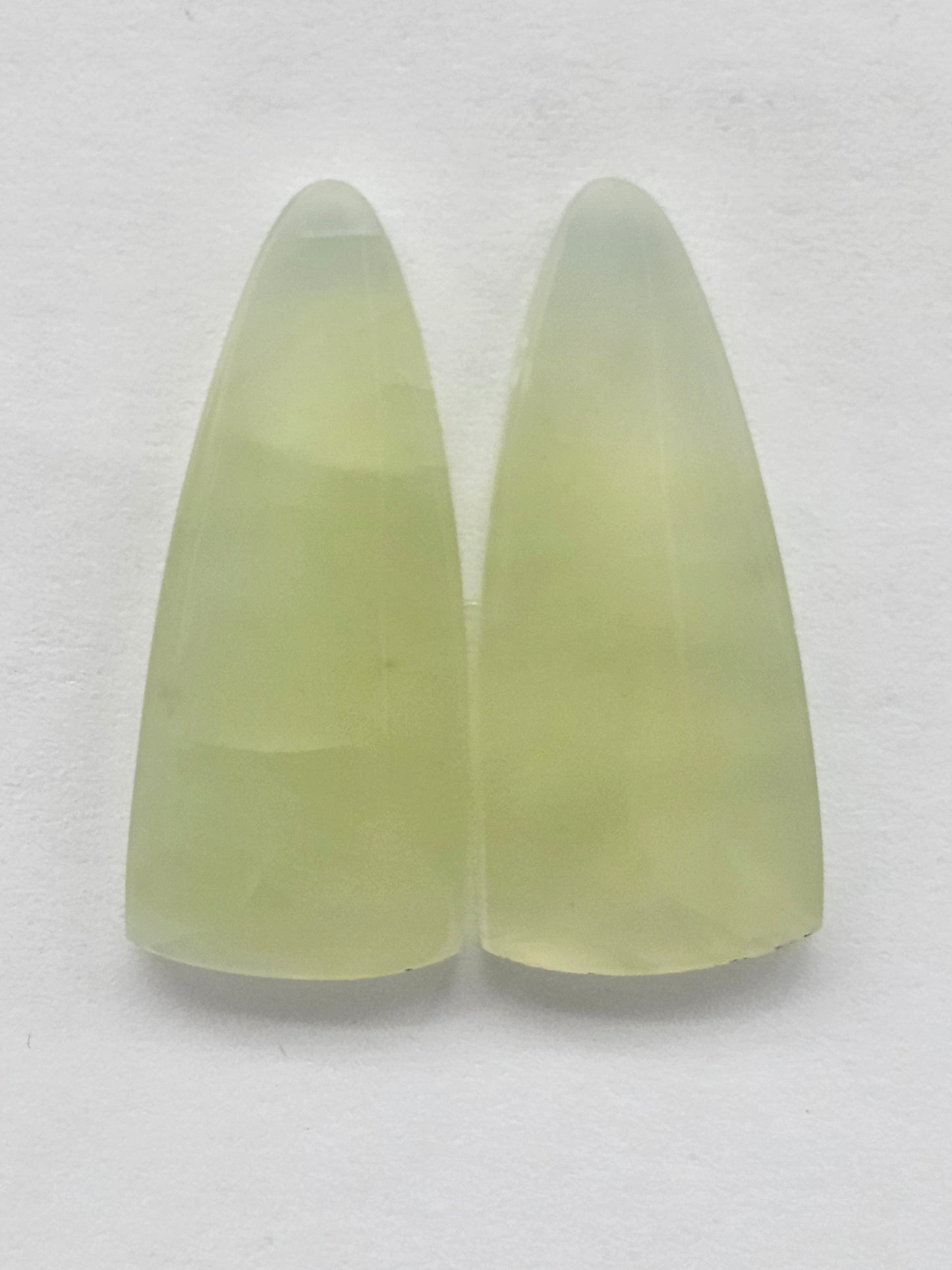 Jade Cabochon Pair