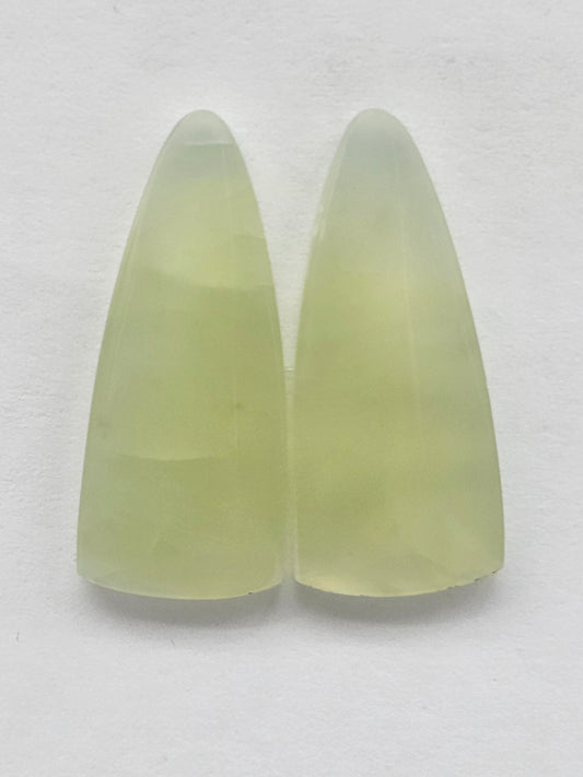 Jade Cabochon Pair