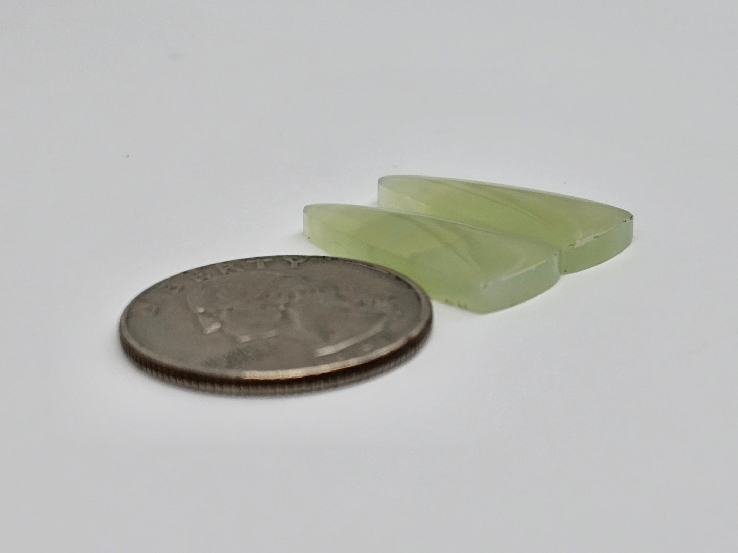 Jade Cabochon Pair