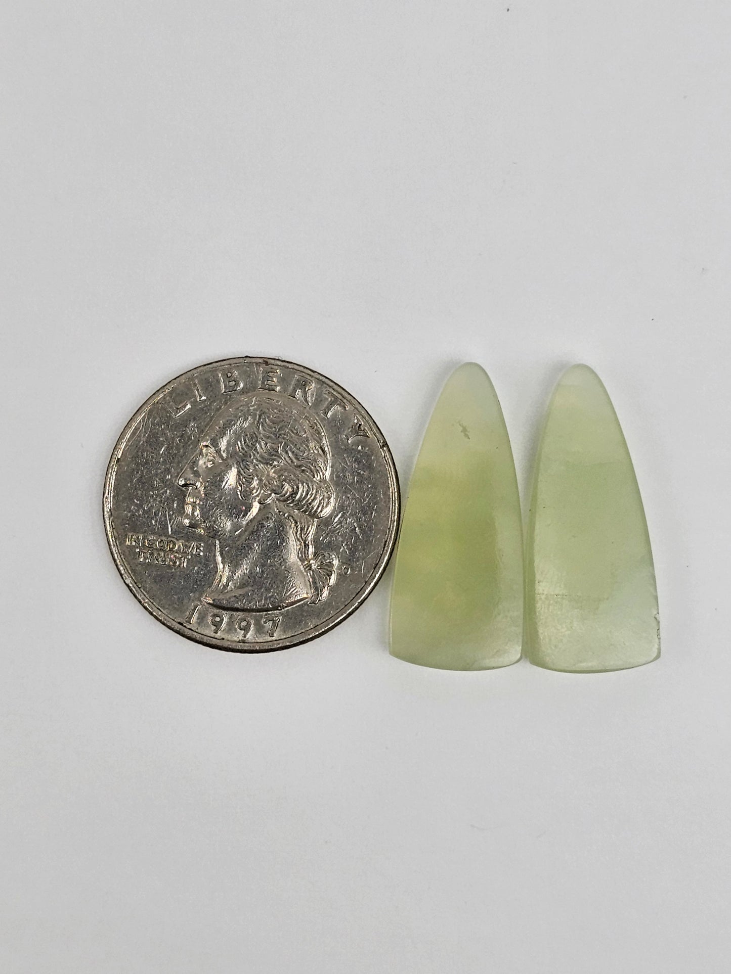 Jade Cabochon Pair
