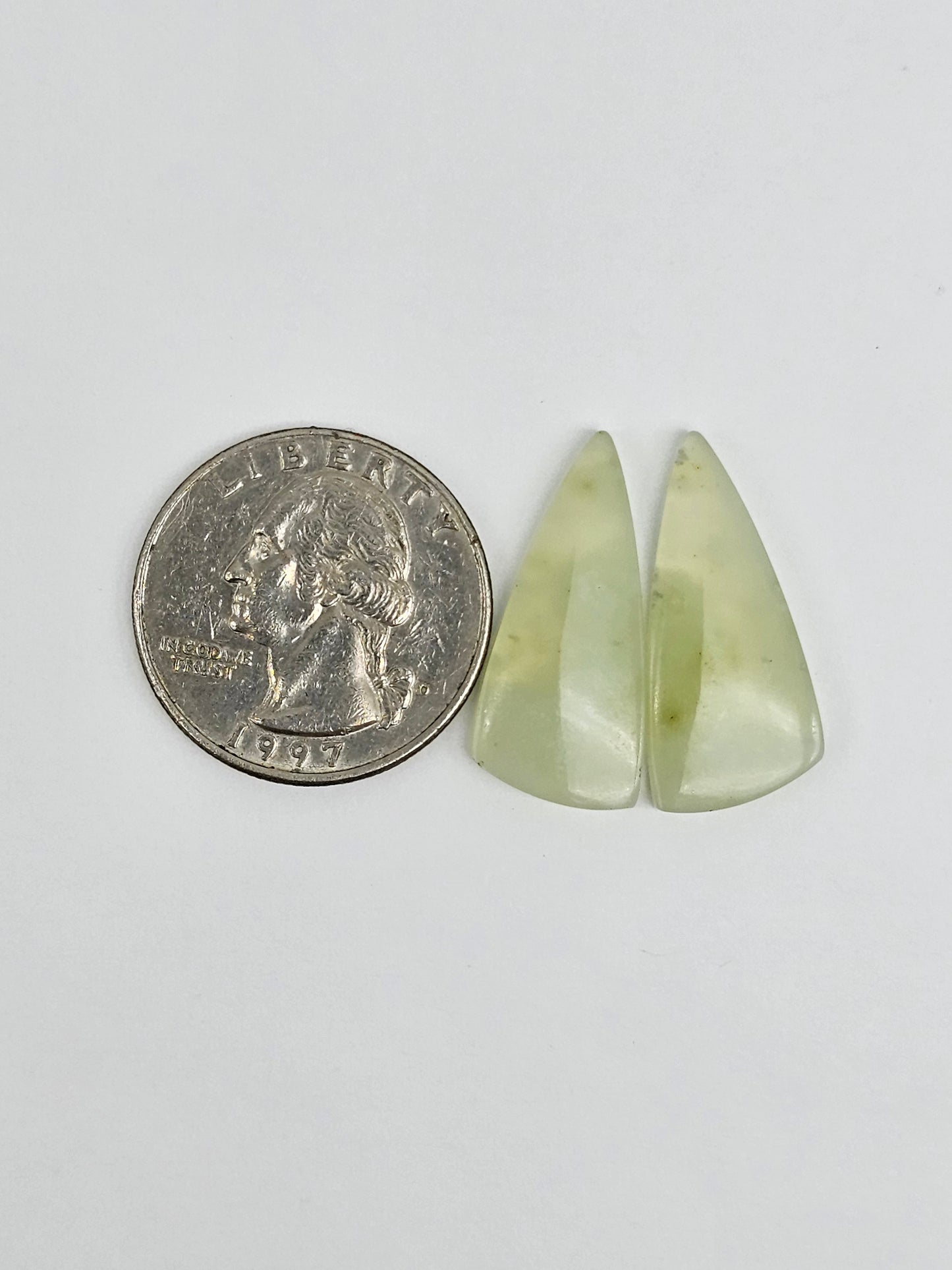 Jade Cabochon Pair