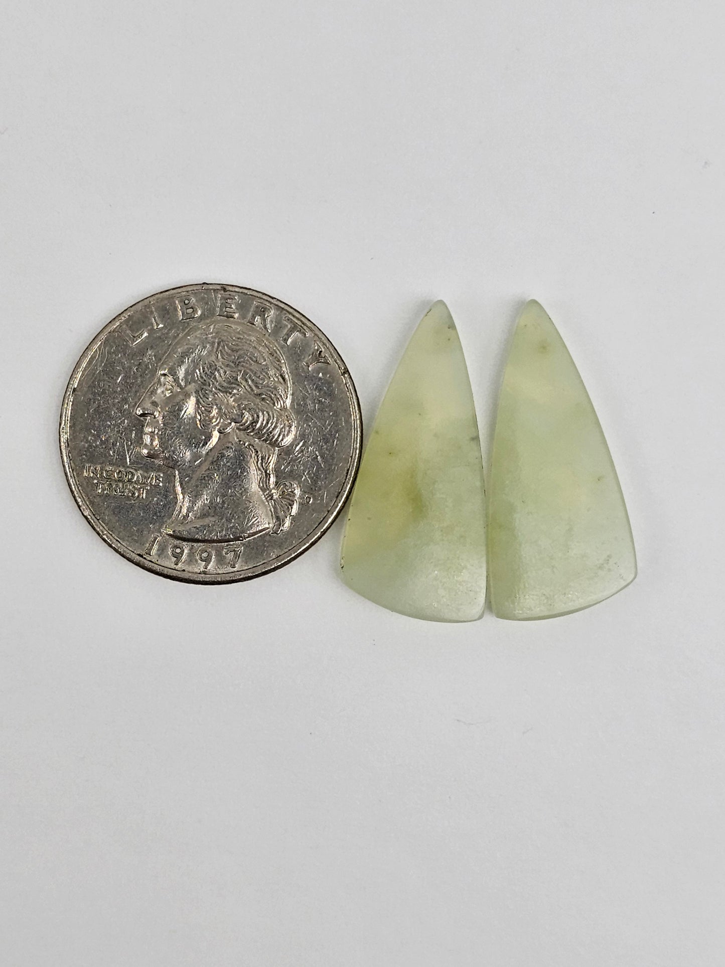 Jade Cabochon Pair