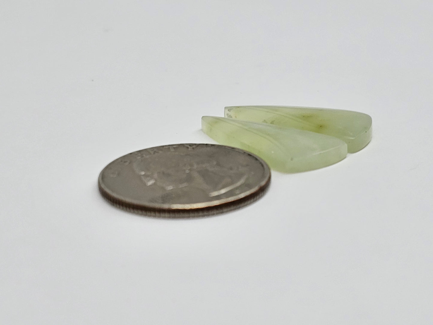 Jade Cabochon Pair
