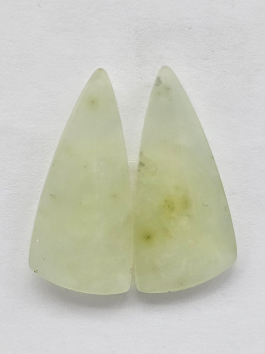 Jade Cabochon Pair