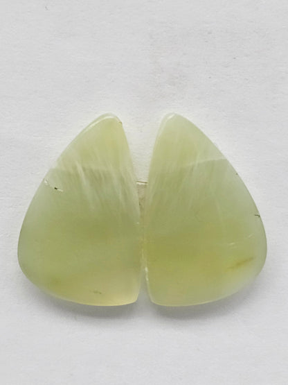Jade Cabochon Pair