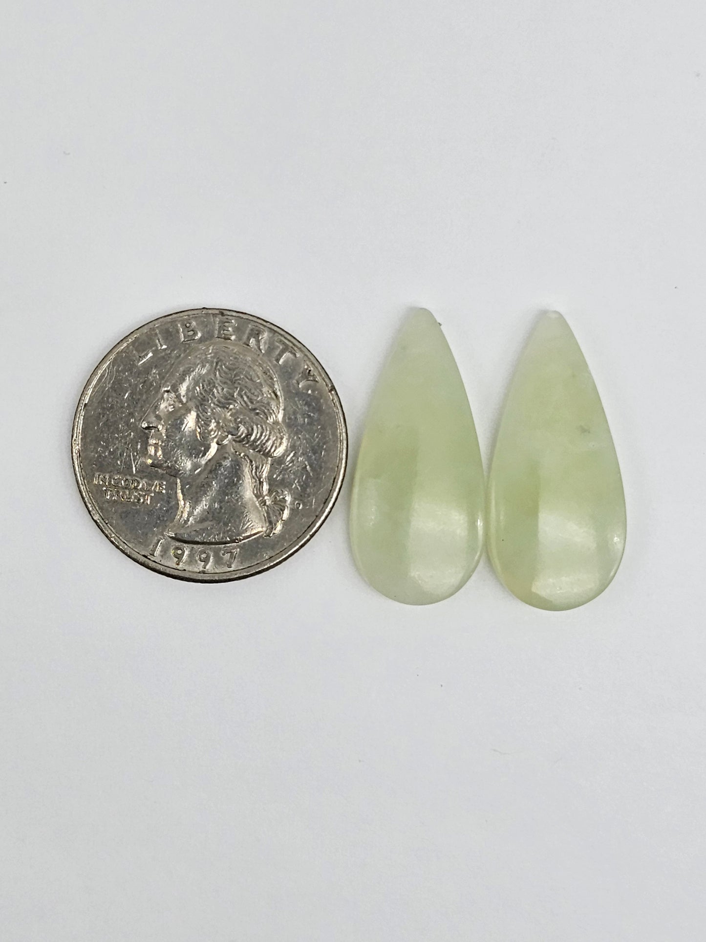 Jade Cabochon Pair