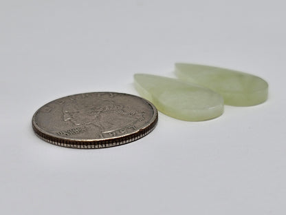 Jade Cabochon Pair