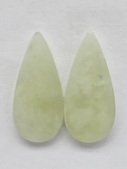 Jade Cabochon Pair