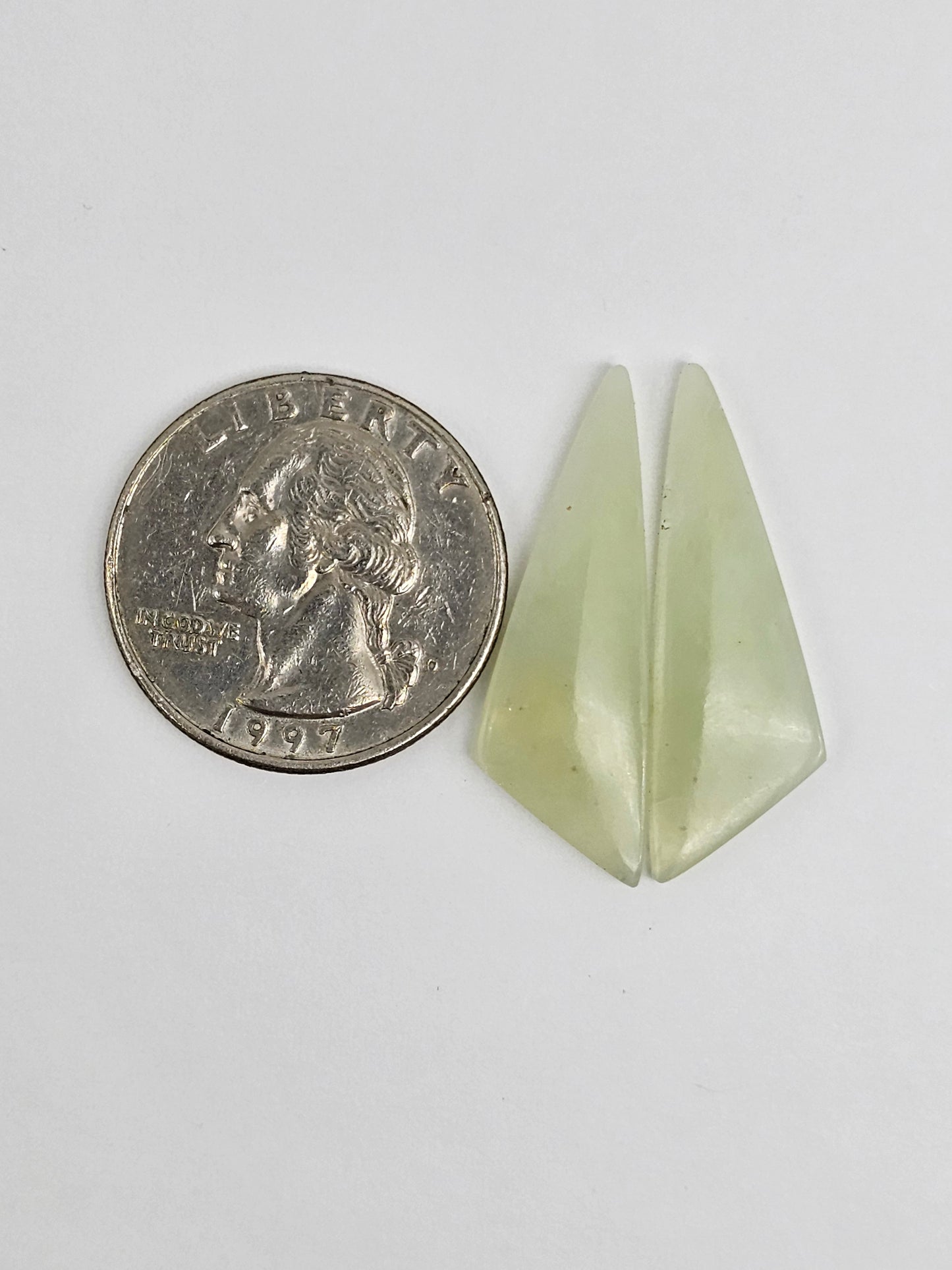 Jade Cabochon Pair