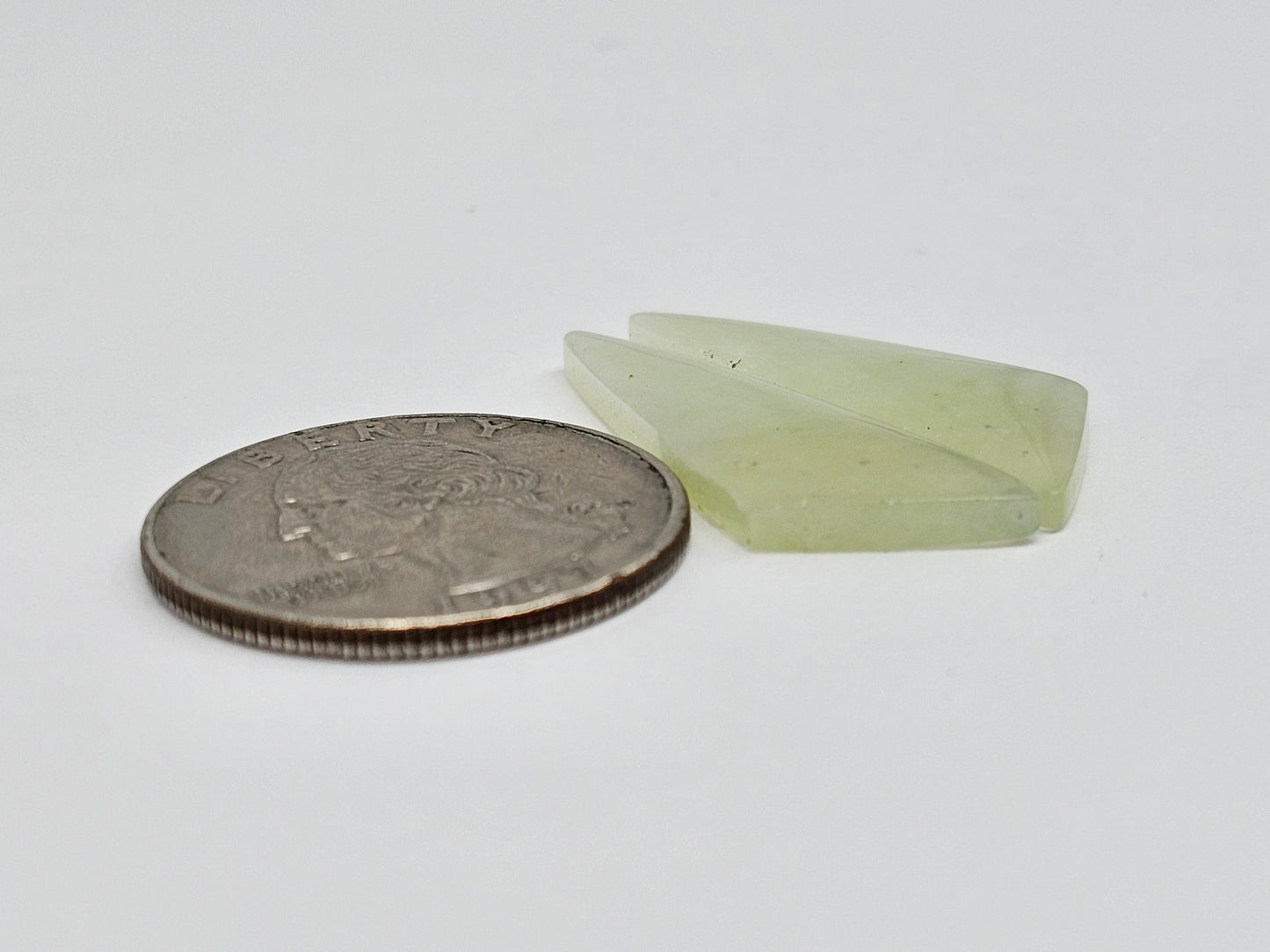 Jade Cabochon Pair