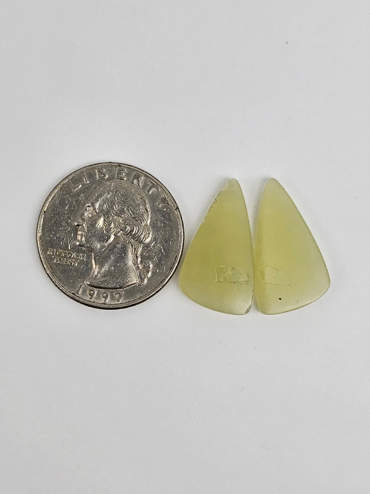Jade Cabochon Pair