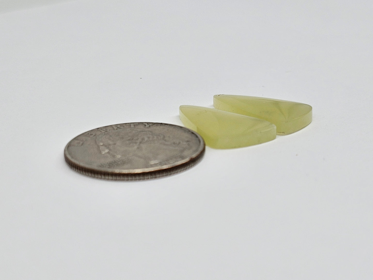 Jade Cabochon Pair
