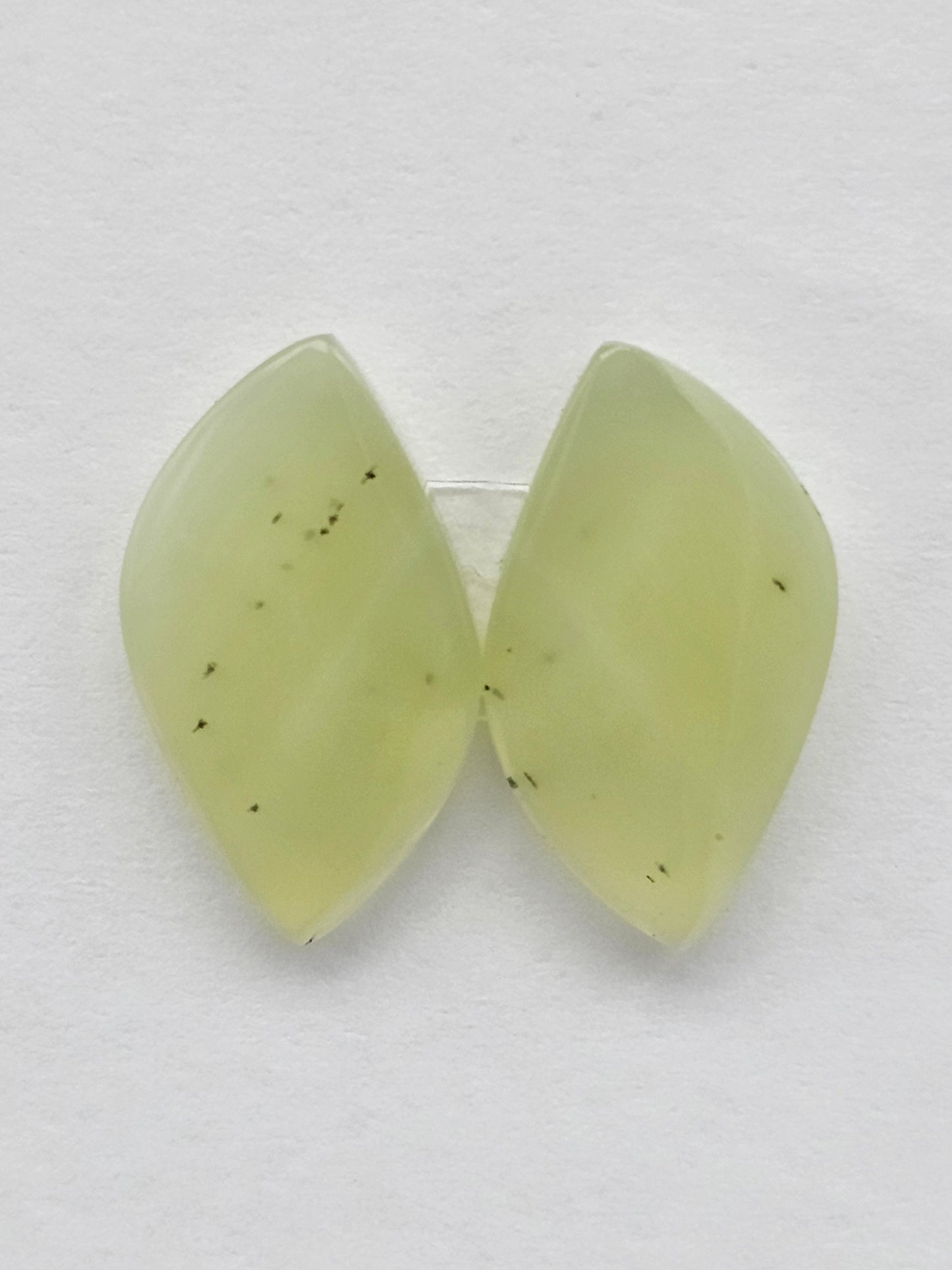 Jade Cabochon Pair