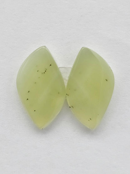Jade Cabochon Pair