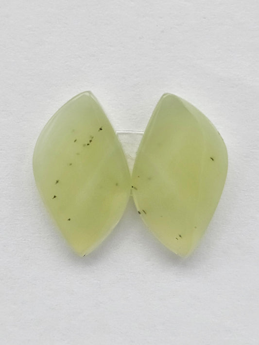 Jade Cabochon Pair