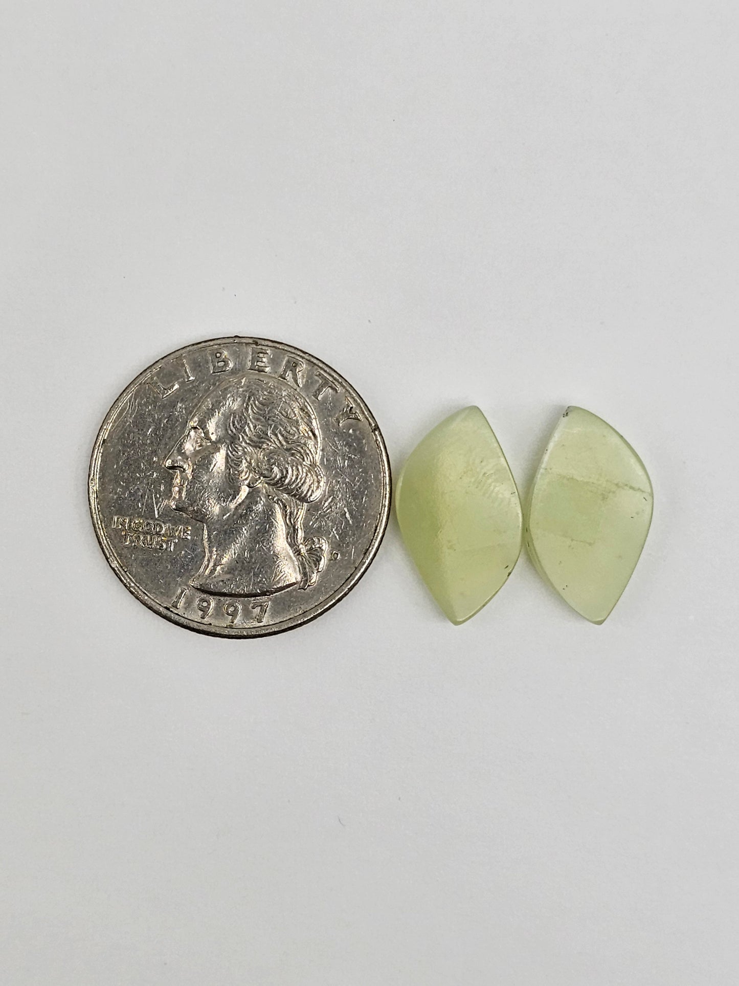 Jade Cabochon Pair
