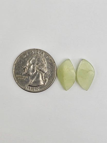 Jade Cabochon Pair