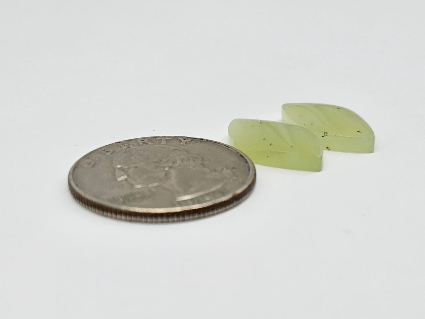 Jade Cabochon Pair