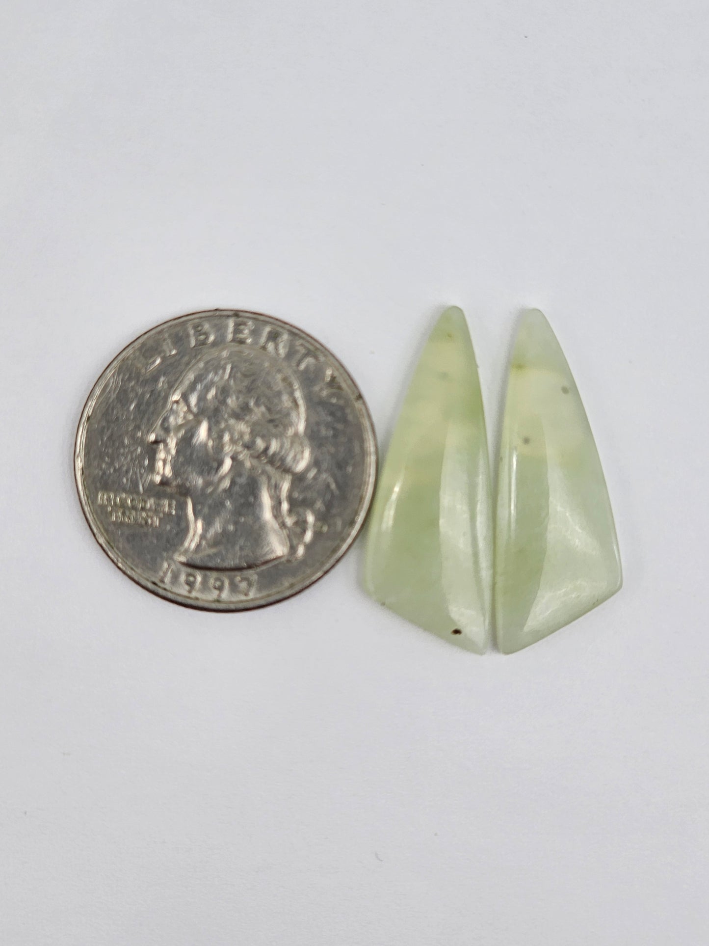 Jade Cabochon Pair
