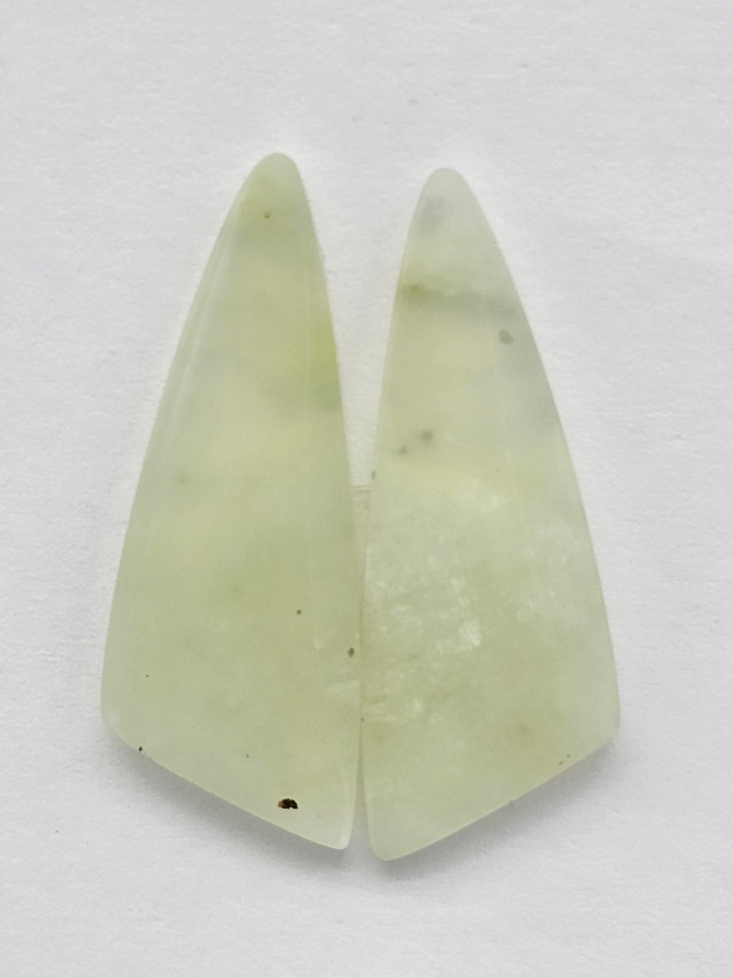 Jade Cabochon Pair