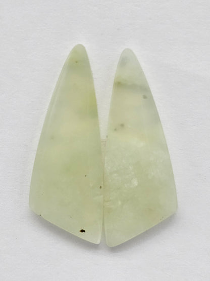 Jade Cabochon Pair