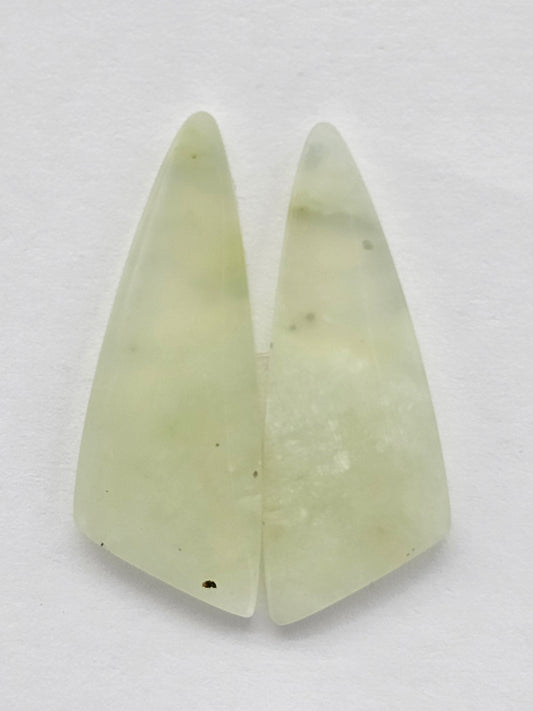 Jade Cabochon Pair