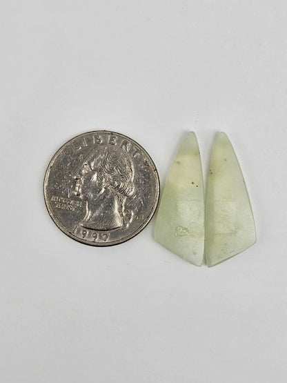 Jade Cabochon Pair