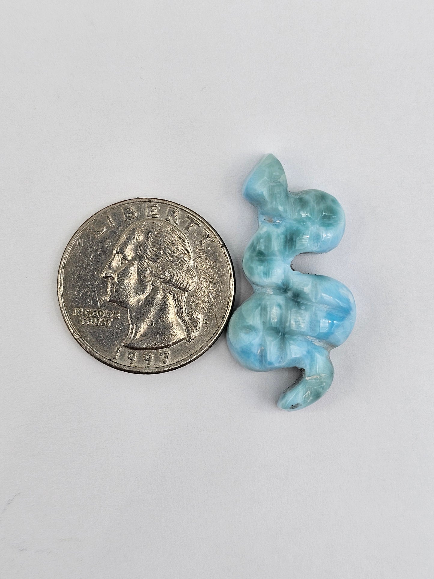 Larimar Snake Cabochon