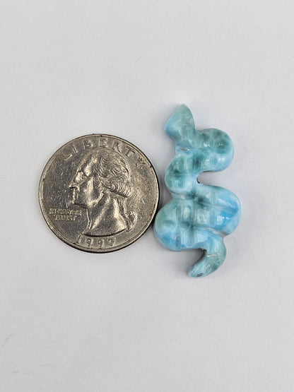Larimar Snake Cabochon