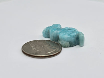 Larimar Snake Cabochon