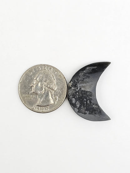 Gold sheen Obsidian Moon Cabochon