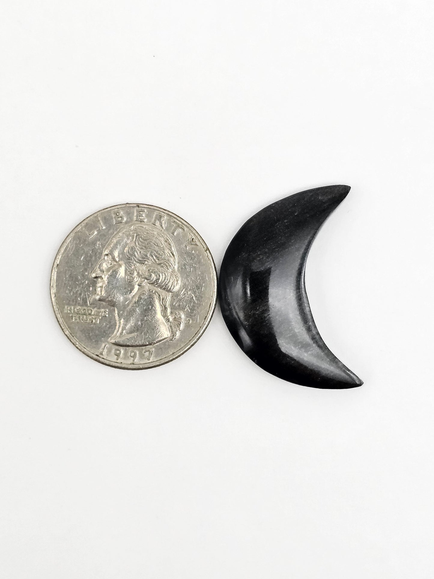 Gold sheen Obsidian Moon Cabochon