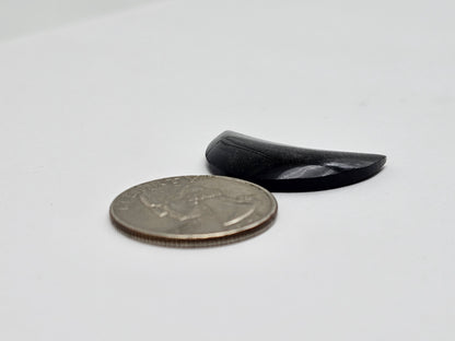 Silver Obsidian Moon Cabochon